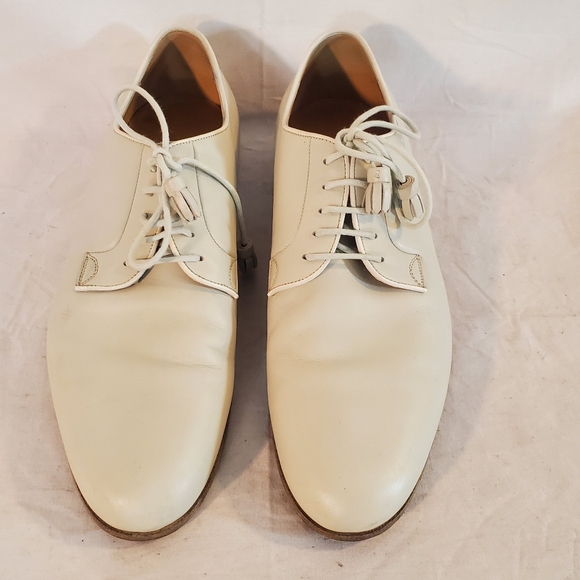 Gucci Men's Size 7 Light Gray Derby Shoes - Picture 1 of 12